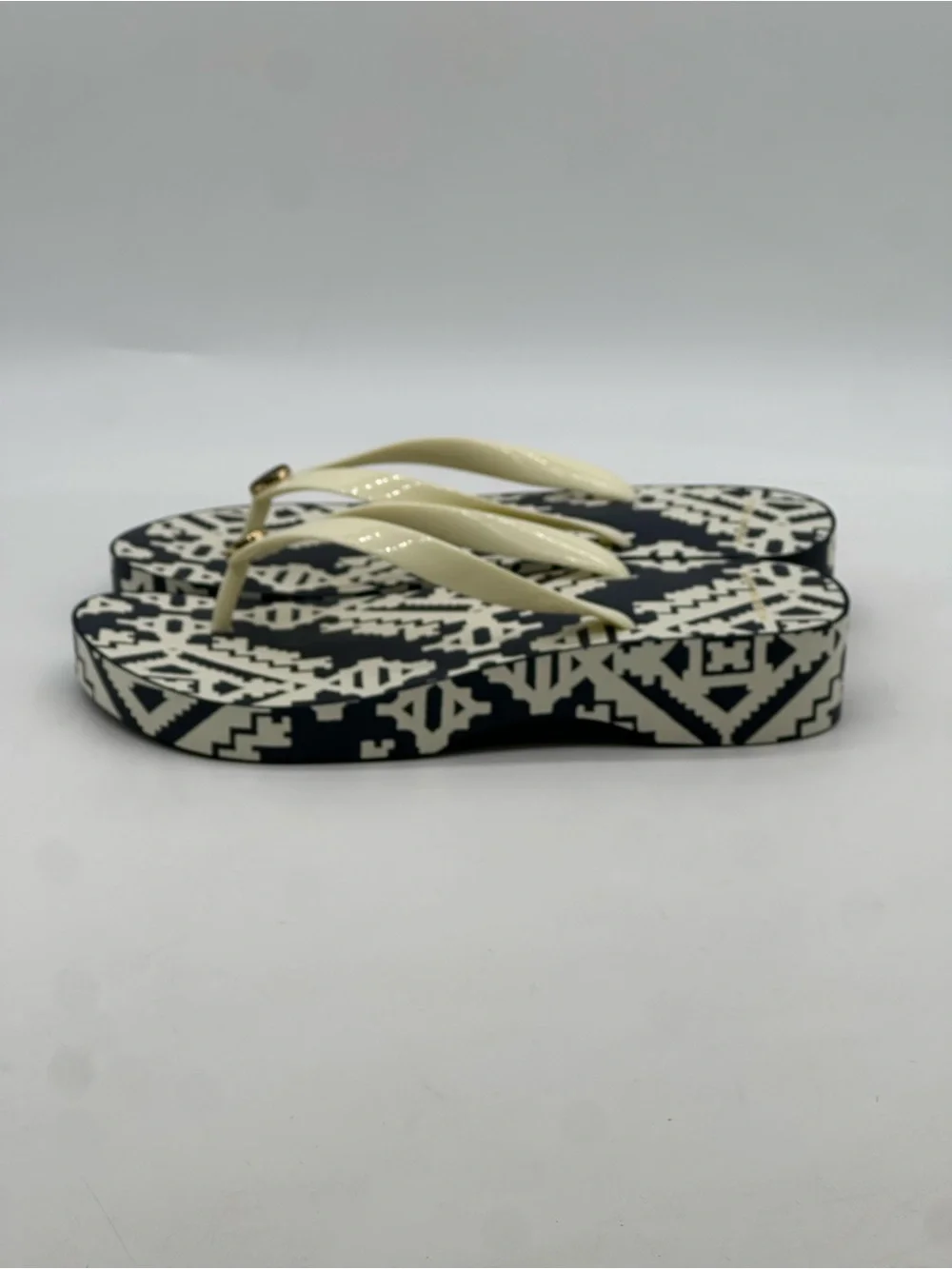 Tory Burch Wedge Flip-Flops. Size 9